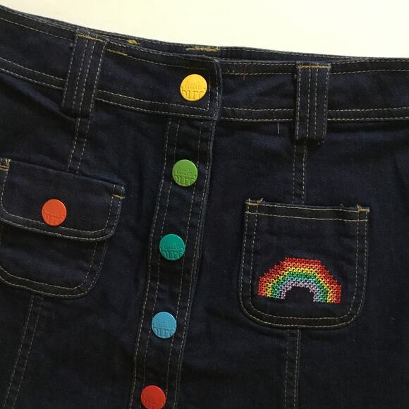 Little Bird rainbow denim skirt - Picture 3 of 5